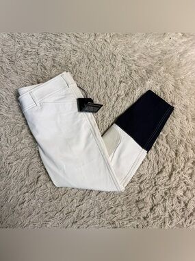 New Women’s Size 32R White Mastermind Knee Patch Horseback Riding Breeches